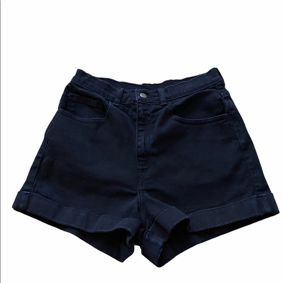 American Apparel High-Waisted Jean Shorts